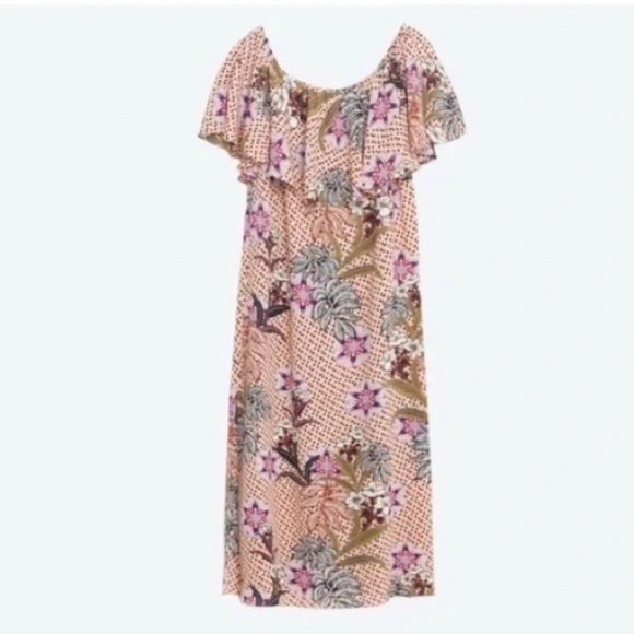 ZARA  off the shoulder women's dress large NEW!!! - Picture 2 of 6